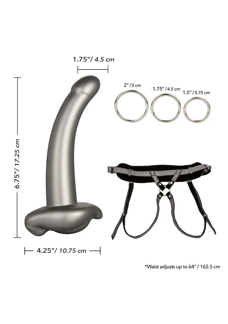 ♂ ♀ CalExotics Her Royal Harness The Royal Ultra-Soft Pegging strap on Set - Happytoys Sexshop: Toys for Feeling Happy & Easy 😊 - Discreet geleverd