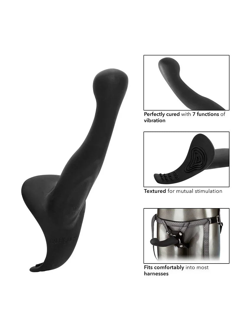 Her Royal Harness The Royal Vibrating Pegging Strap On set by CalExotics - Happytoys Sexshop: Toys for Feeling Happy & Easy π - Discreet geleverd