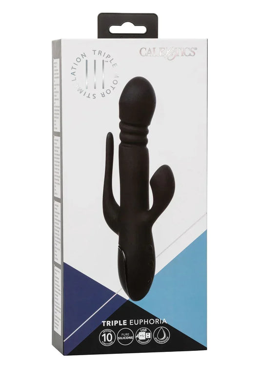 Triple Euphoria 3 double vibrator by CalExotics - Happytoys Sexshop: online sex shop for Feeling Happy & Easy 😊 - Discreet geleverd