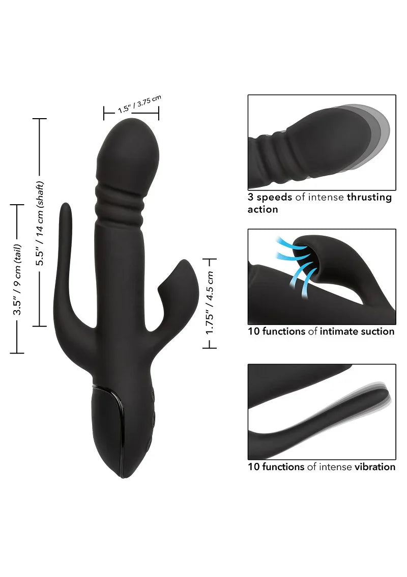 Triple Euphoria 3 double vibrator by CalExotics - Happytoys Sexshop: Toys for Feeling Happy & Easy 😊 - Discreet geleverd