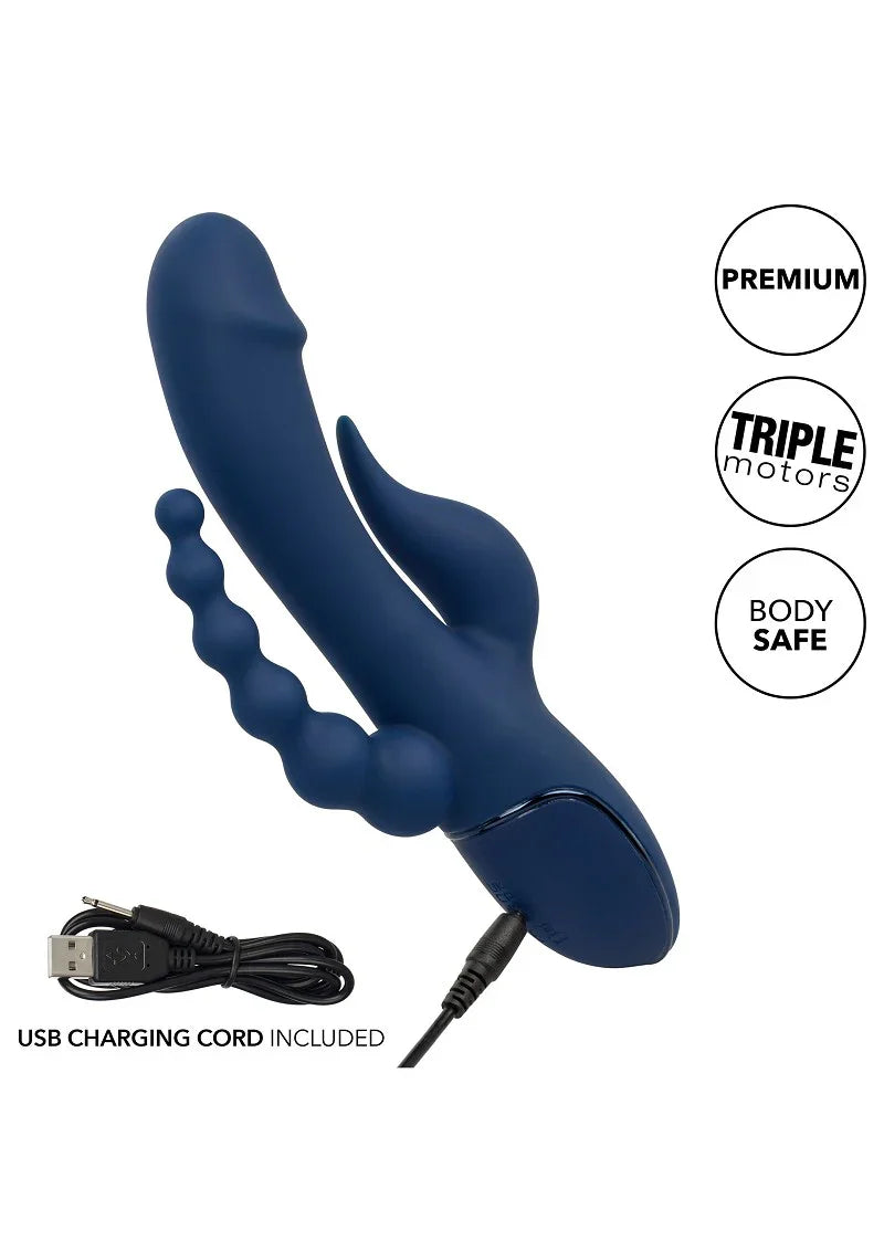 ♀ CalExotics III Triple Orgasm triple Vibrator - Happytoys Sexshop: Toys for Feeling Happy & Easy 😊 - Discreet geleverd