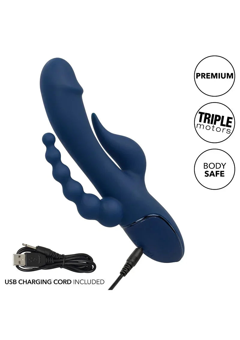 β CalExotics III Triple Orgasm triple Vibrator - Happytoys Sexshop: online sex shop for Feeling Happy & Easy π - Discreet geleverd