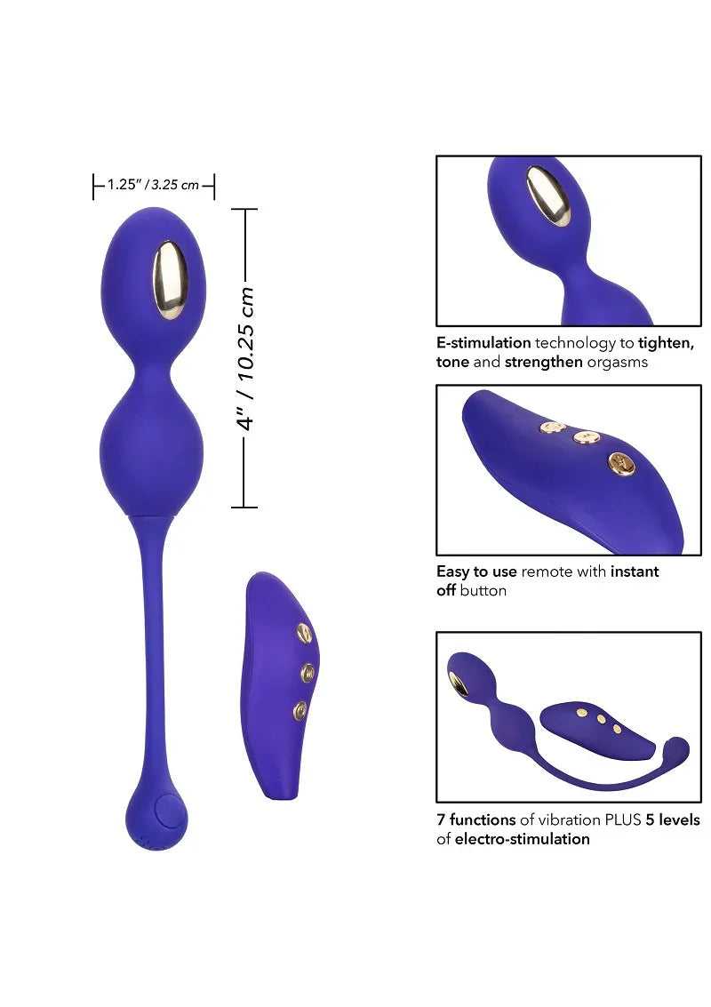 β CalExotics Impulse Intimate E-Stimulator Remote Dual Kegel Exerciser - Happytoys Sexshop: Toys for Feeling Happy & Easy π - Discreet geleverd