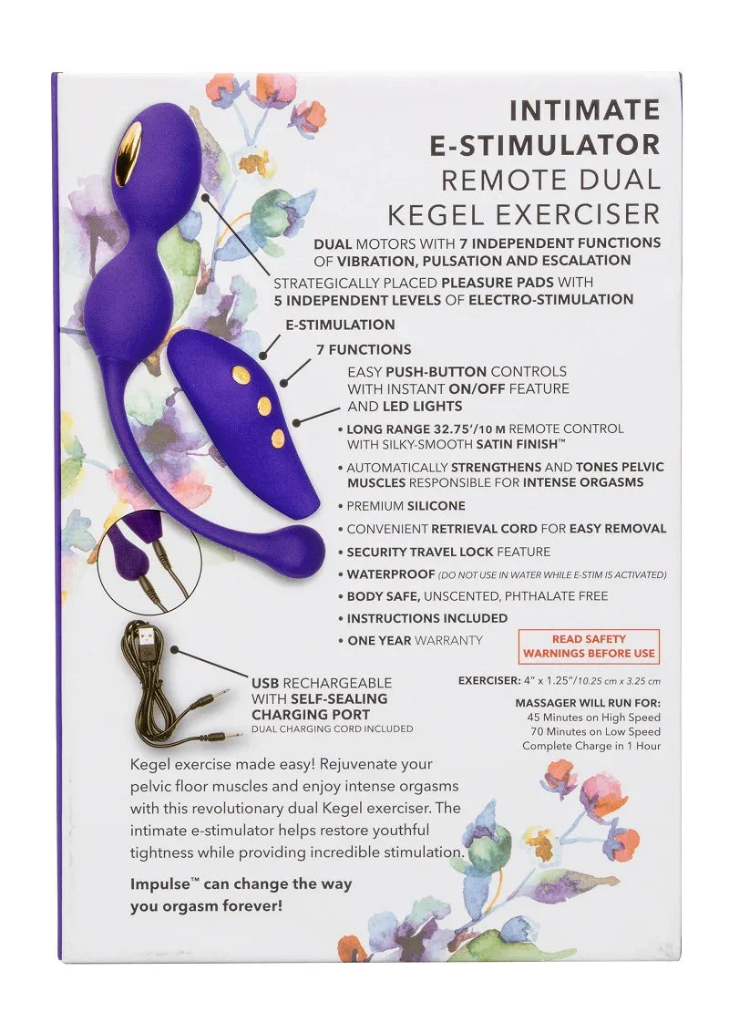β CalExotics Impulse Intimate E-Stimulator Remote Dual Kegel Exerciser - Happytoys Sexshop: Toys for Feeling Happy & Easy π - Discreet geleverd