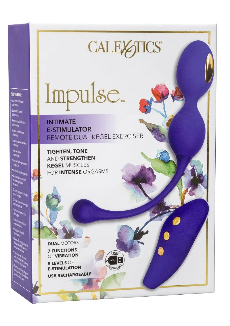 β CalExotics Impulse Intimate E-Stimulator Remote Dual Kegel Exerciser - Happytoys Sexshop: Toys for Feeling Happy & Easy π - Discreet geleverd