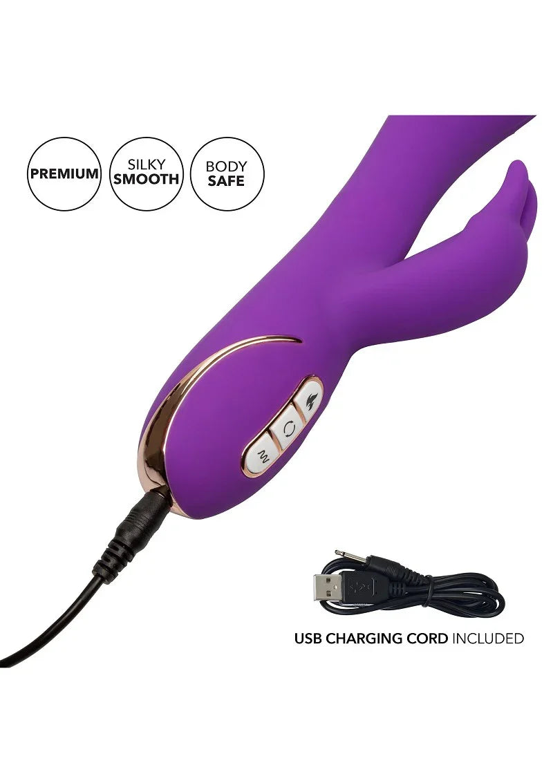 Jack Rabbit Signature Heated Silicone Rotating 'G' Rabbit by CalExotics - Happytoys Sexshop: Toys for Feeling Happy & Easy 😊 - Discreet geleverd