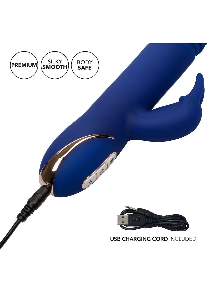 Jack Rabbit Signature Heated Silicone Thrusting 'G' Rabbit vibrator by CalExotics - Happytoys Sexshop: Toys for Feeling Happy & Easy 😊 - Discreet geleverd