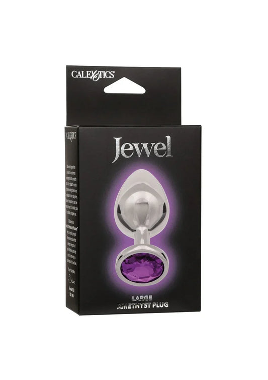 Jewel Large Amethyst Plug by CalExotics - Happytoys Sexshop: Toys for Feeling Happy & Easy 😊 - Discreet geleverd