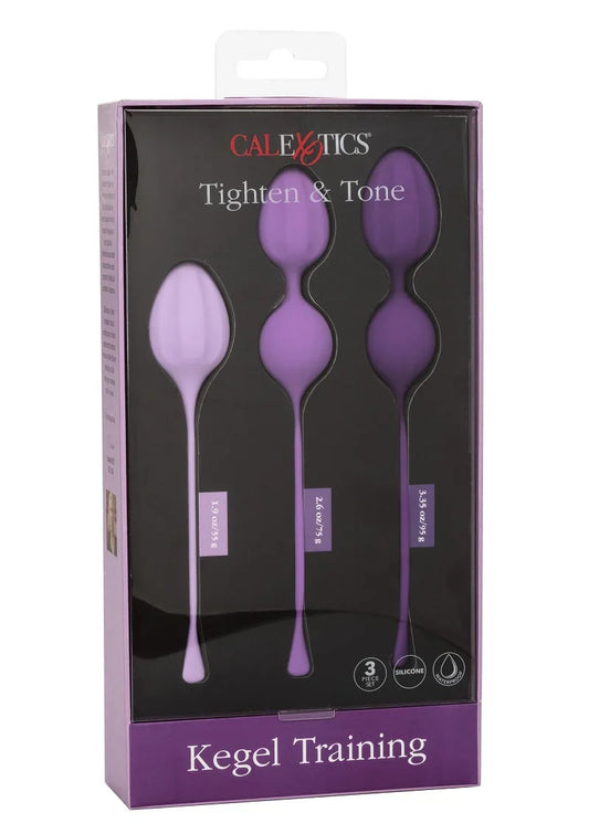 ♀ CalExotics Kegel Training 3-Piece Set bekkenbodem versterker - Happytoys Sexshop: Toys for Feeling Happy & Easy 😊 - Discreet geleverd