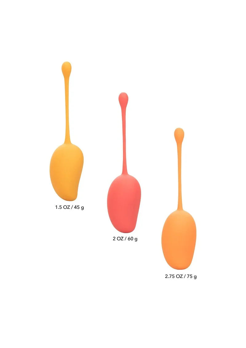 β CalExotics Kegel Training Set Mango @ Happytoys Sexshop: Toys for Feeling Happy & Easy π