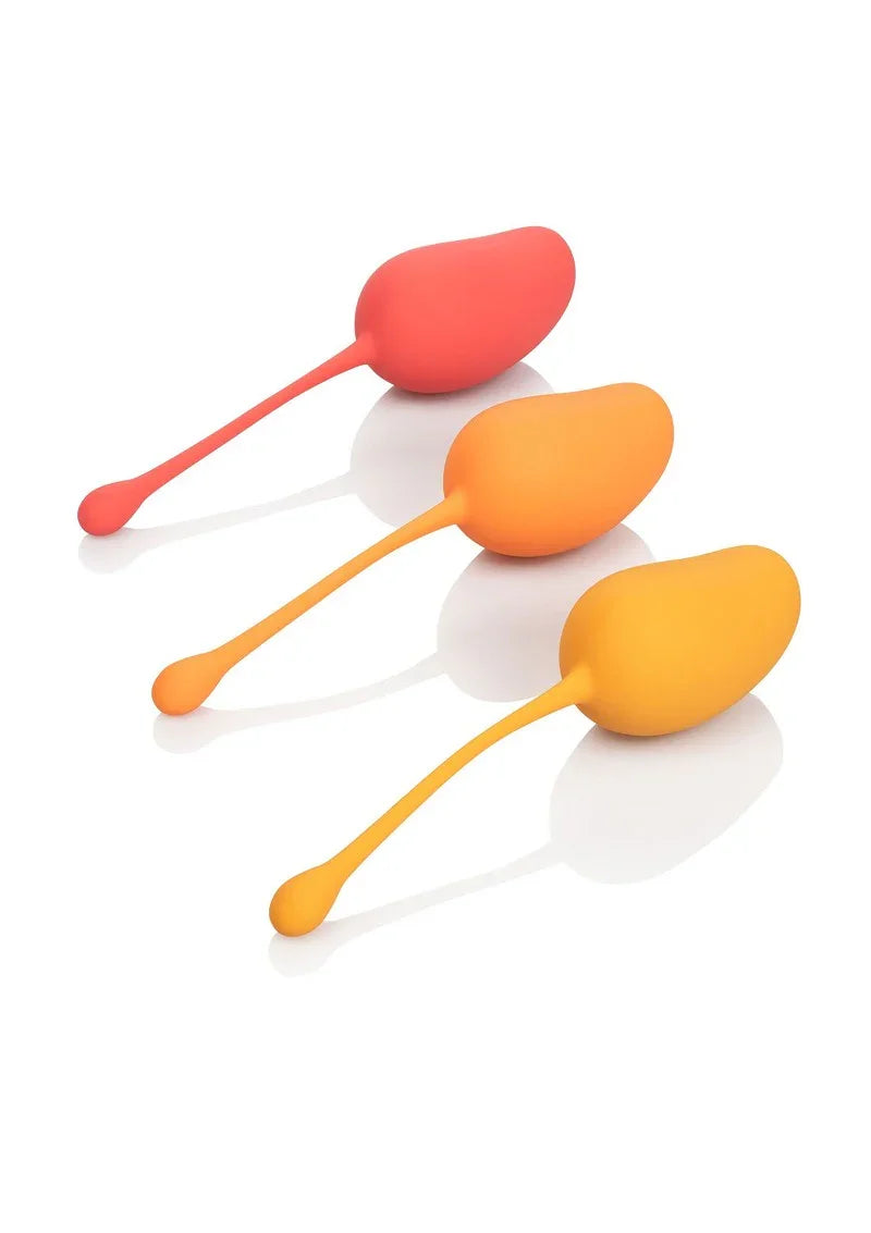 β CalExotics Kegel Training Set Mango @ Happytoys Sexshop: Toys for Feeling Happy & Easy π