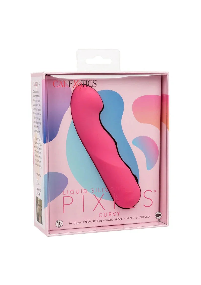 ♀ CalExotics Liquid Silicone Pixies Curvy vibrator - Happytoys Sexshop: Toys for Feeling Happy & Easy 😊 - Discreet geleverd