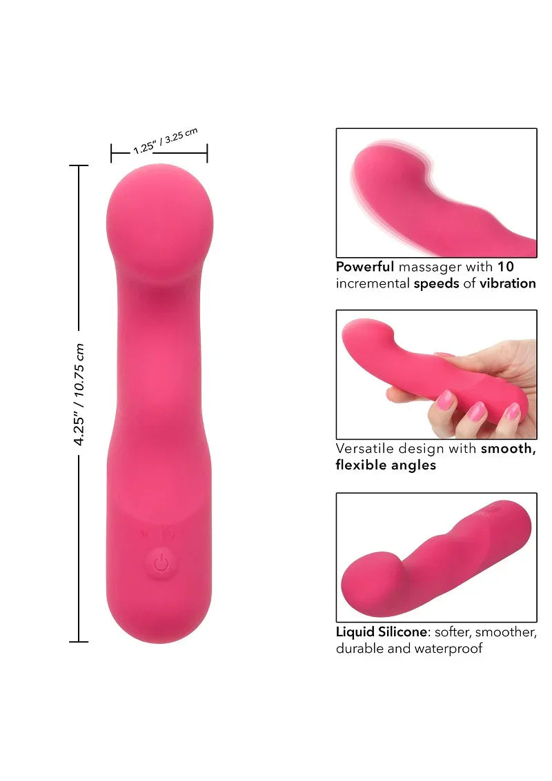 ♀ CalExotics Liquid Silicone Pixies Curvy vibrator - Happytoys Sexshop: Toys for Feeling Happy & Easy 😊 - Discreet geleverd