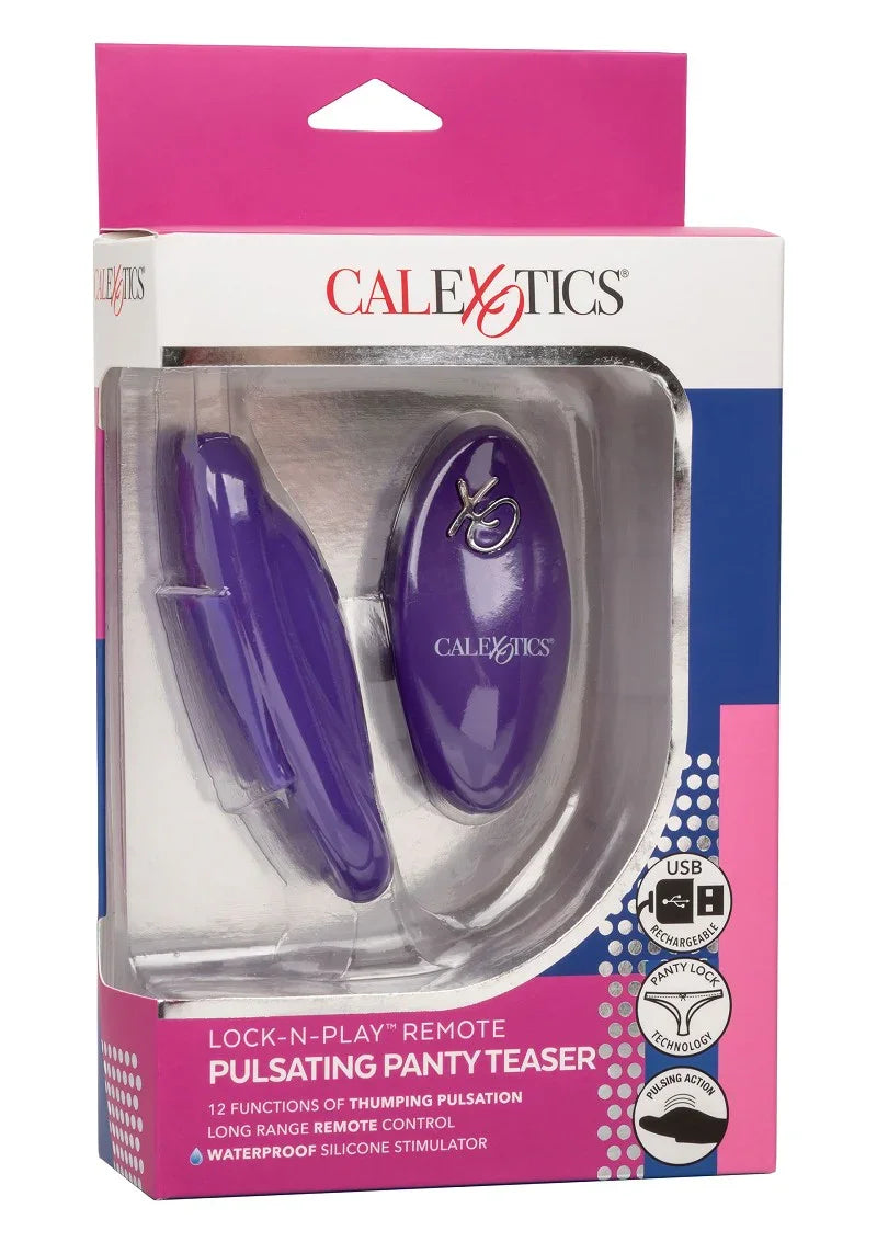 β CalExotics Lock-N-Play Remote Pulsating Panty Teaser - Happytoys Sexshop: Toys for Feeling Happy & Easy π - Discreet geleverd
