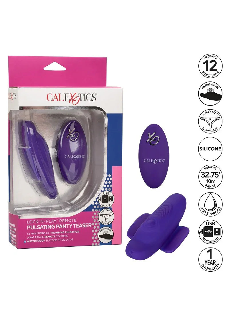 β CalExotics Lock-N-Play Remote Pulsating Panty Teaser - Happytoys Sexshop: Toys for Feeling Happy & Easy π - Discreet geleverd