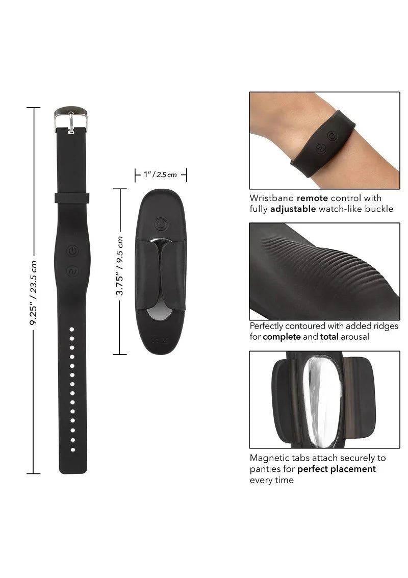 β CalExotics Lock-N-Play Wristband Remote Panty Teaser - Happytoys Sexshop: Toys for Feeling Happy & Easy π - Discreet geleverd
