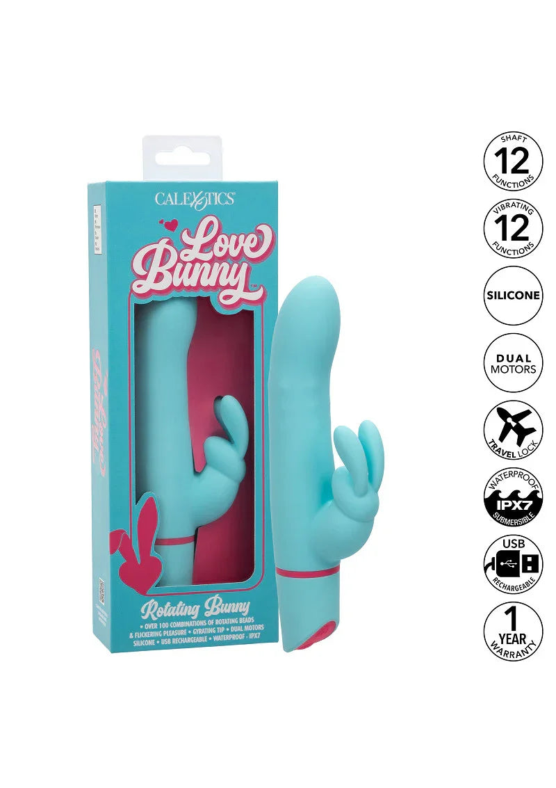 Love Bunny Rotating Bunny by CalExotics - Happytoys Sexshop: Toys for Feeling Happy & Easy 😊 - Discreet geleverd
