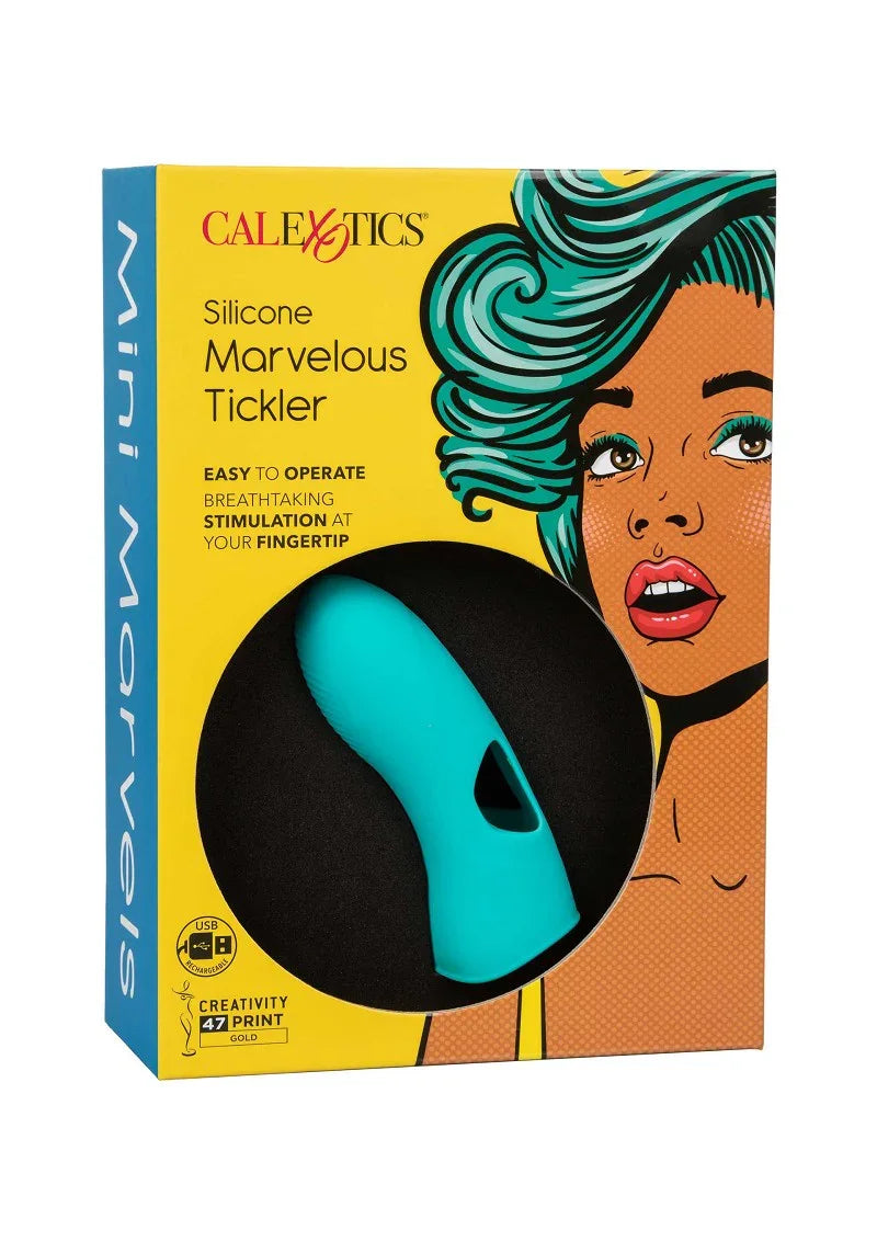 ♀ CalExotics Mini Marvels Silicone Marvelous Tickler vibrator - Happytoys Sexshop: Toys for Feeling Happy & Easy 😊 - Discreet geleverd