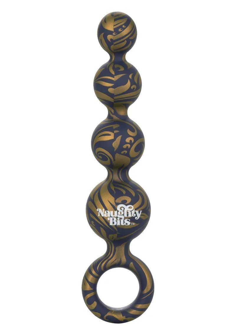 ♀ CalExotics Naughty Bits Butt Balls Silicone Booty Beads - Happytoys Sexshop: Toys for Feeling Happy & Easy 😊 - Discreet geleverd