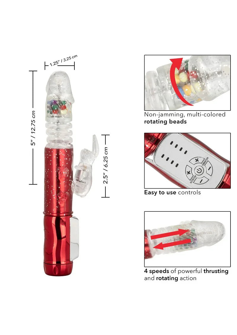 ♀ CalExotics Naughty Bits Cumball Machine Thrusting Jack Rabbit Vibrator - Happytoys Sexshop: Toys for Feeling Happy & Easy 😊 - Discreet geleverd