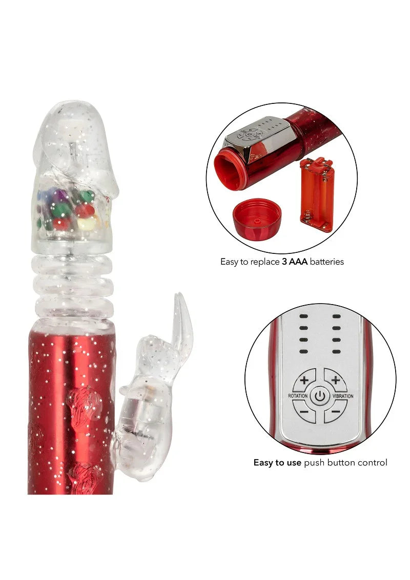 ♀ CalExotics Naughty Bits Cumball Machine Thrusting Jack Rabbit Vibrator - Happytoys Sexshop: Toys for Feeling Happy & Easy 😊 - Discreet geleverd