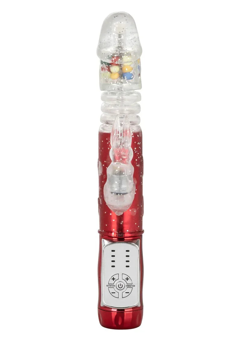 ♀ CalExotics Naughty Bits Cumball Machine Thrusting Jack Rabbit Vibrator - Happytoys Sexshop: Toys for Feeling Happy & Easy 😊 - Discreet geleverd