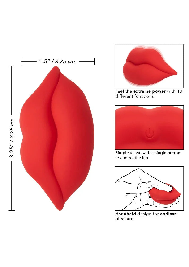 ♀ CalExotics Naughty Bits MUAH Mini Vibrator - Happytoys Sexshop: Toys for Feeling Happy & Easy 😊 - Discreet geleverd