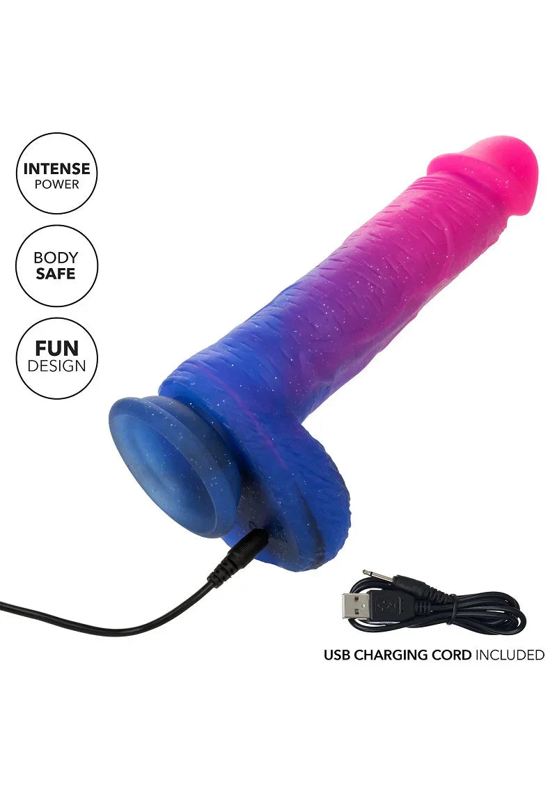 ♀ CalExotics Naughty Bits Ombré Hombre XL Vibrating Dildo - Happytoys Sexshop: Toys for Feeling Happy & Easy 😊 - Discreet geleverd