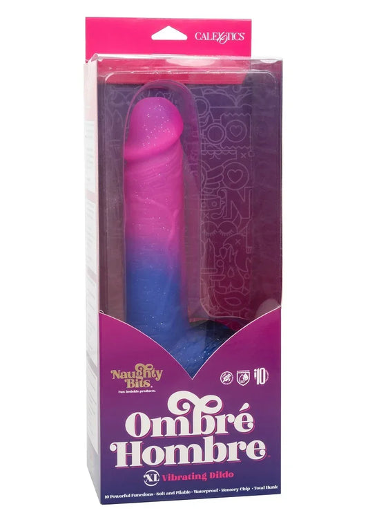 CalExoticsNaughtyBitsOmbreHombreXLVibratingDildo2 @ Happytoys Sexshop: online sex shop for Feeling Happy & Easy 😊 the erotic store owned by a woman
