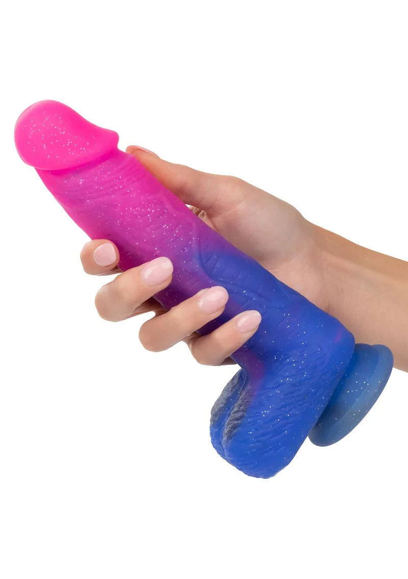 ♀ CalExotics Naughty Bits Ombré Hombre XL Vibrating Dildo - Happytoys Sexshop: Toys for Feeling Happy & Easy 😊 - Discreet geleverd