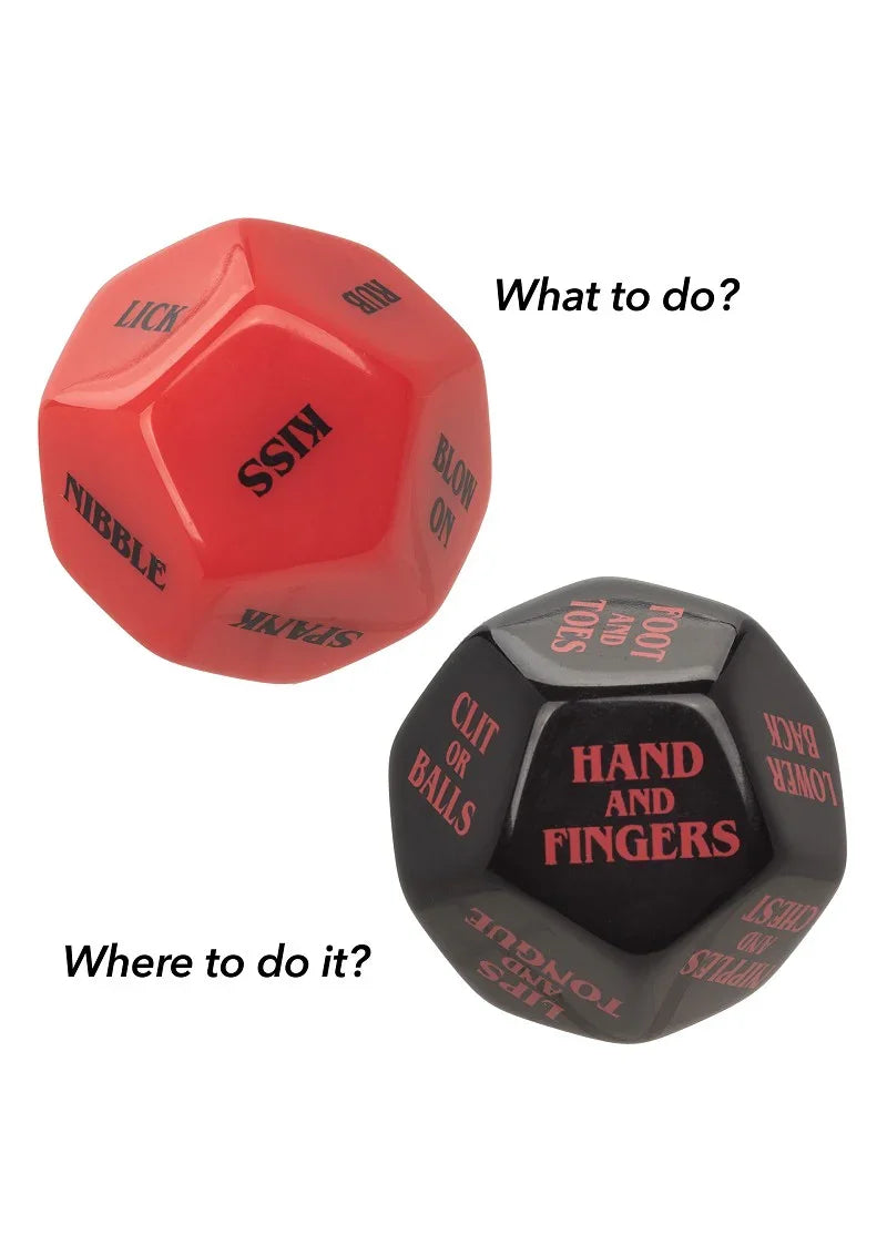 ♂ ♀ CalExotics Naughty Bits Roll Play Ondeugende dobbelsteenset - Happytoys Sexshop: Toys for Feeling Happy & Easy 😊 - Discreet geleverd