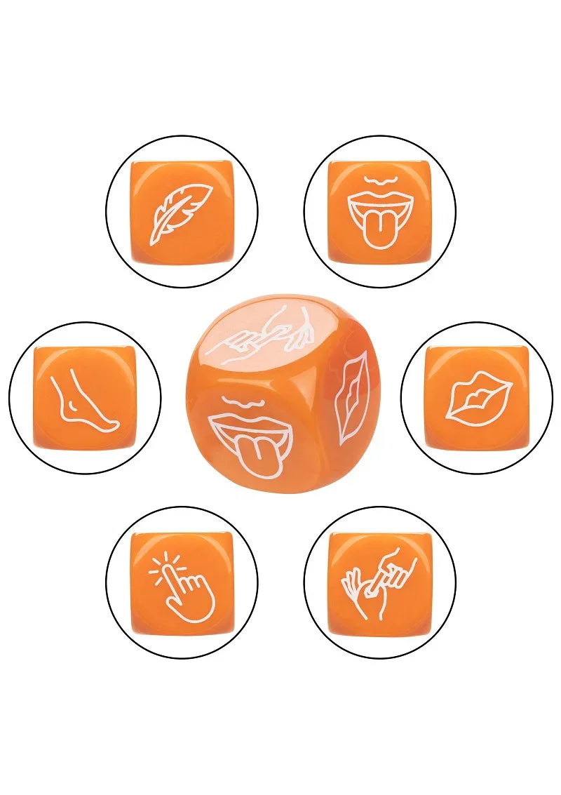 ♂ ♀ CalExotics Naughty Bits Roll With It Icon-Based Sex Dice Game - Happytoys Sexshop: Toys for Feeling Happy & Easy 😊 - Discreet geleverd