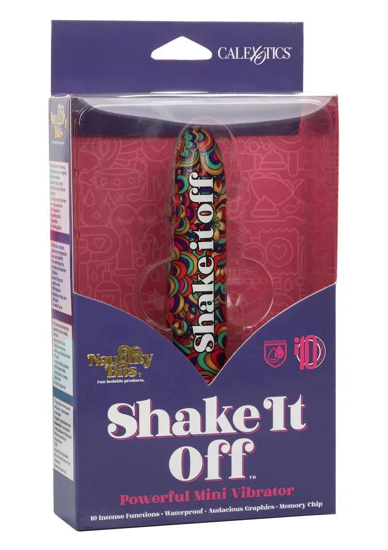 ♀ CalExotics Naughty Bits Shake It Off Powerful Mini Vibrator - Happytoys Sexshop: Toys for Feeling Happy & Easy 😊 - Discreet geleverd