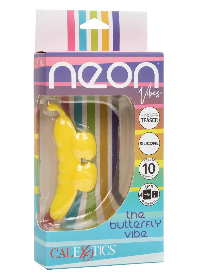 Neon Vibes The Butterfly Vibe by CalExotics - Happytoys Sexshop: Toys for Feeling Happy & Easy 😊 - Discreet geleverd