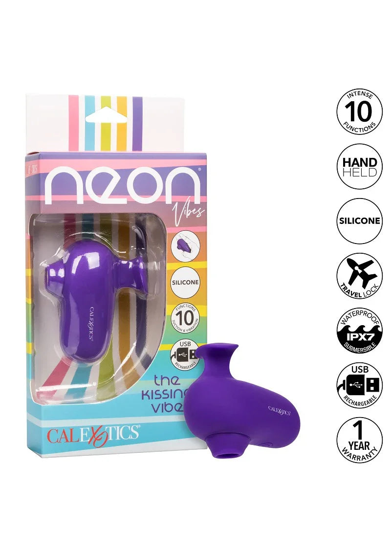 ♀ CalExotics Neon Vibes The Kissing Vibe - Happytoys Sexshop: Toys for Feeling Happy & Easy 😊 - Discreet geleverd