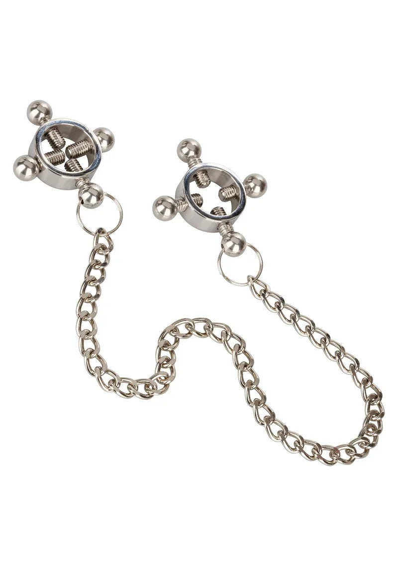 ♀ ♂ CalExotics tepelklemmen 4-punts tepelpers met ketting - Happytoys Sexshop: Toys for Feeling Happy & Easy 😊 - Discreet geleverd