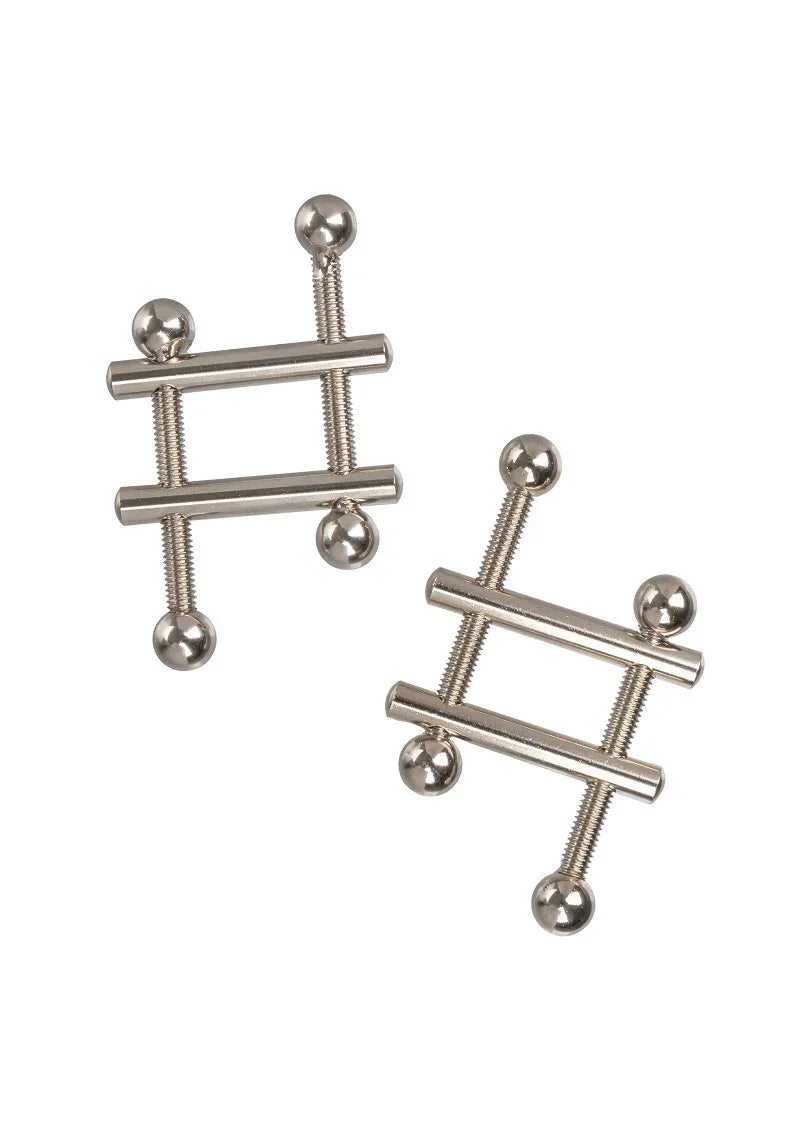 Crossbar Nipple Vices by CalExotics - Happytoys Sexshop: Toys for Feeling Happy & Easy 😊 - Discreet geleverd