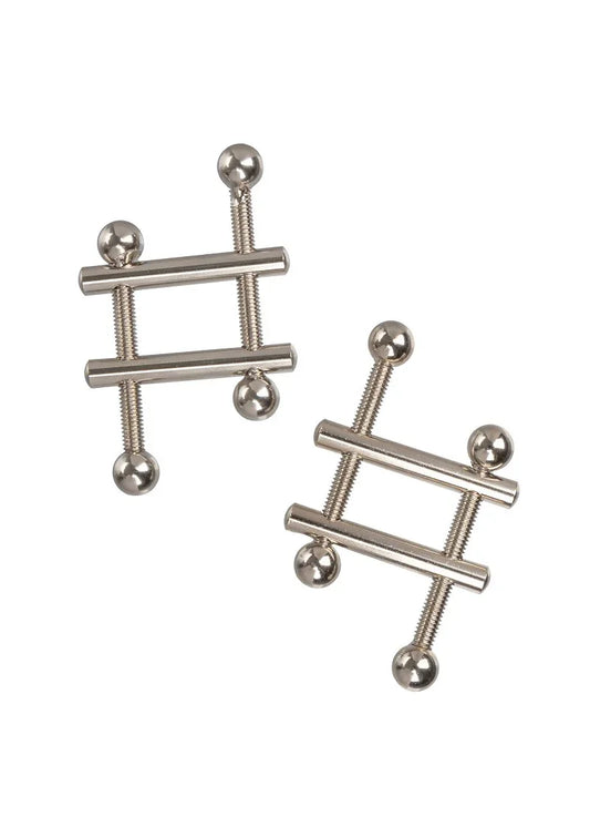 Crossbar Nipple Vices by CalExotics - Happytoys Sexshop: Toys for Feeling Happy & Easy 😊 - Discreet geleverd