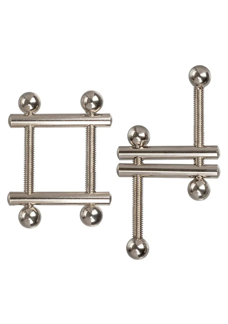 Crossbar Nipple Vices by CalExotics - Happytoys Sexshop: Toys for Feeling Happy & Easy 😊 - Discreet geleverd