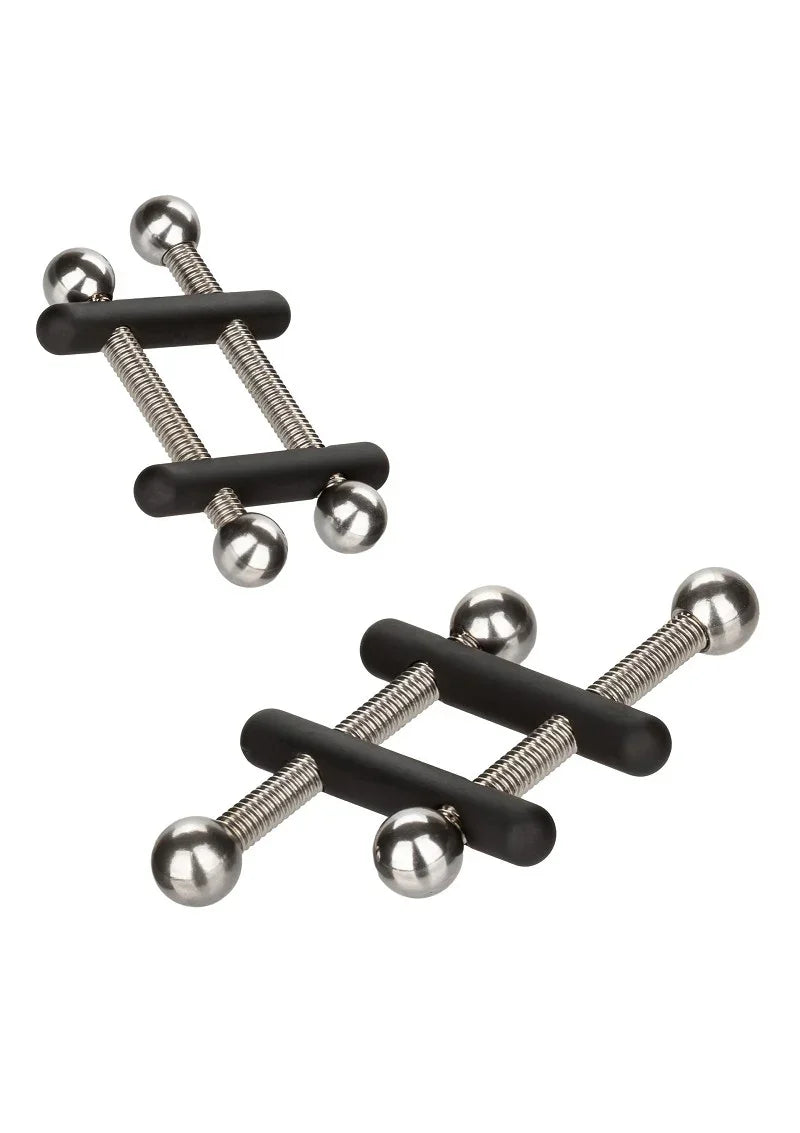 ♀ CalExotics Nipple Grips Power Grip Crossbar Nipple Vices - Happytoys Sexshop: Toys for Feeling Happy & Easy 😊 - Discreet geleverd