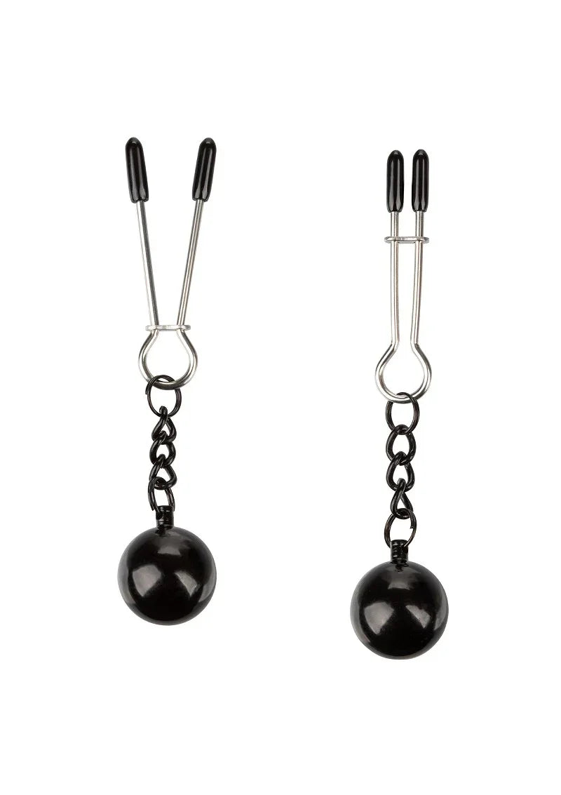 ♀ CalExotics Nipple Grips Verzwaarde pincet tepelklemmen - Happytoys Sexshop: Toys for Feeling Happy & Easy 😊 - Discreet geleverd