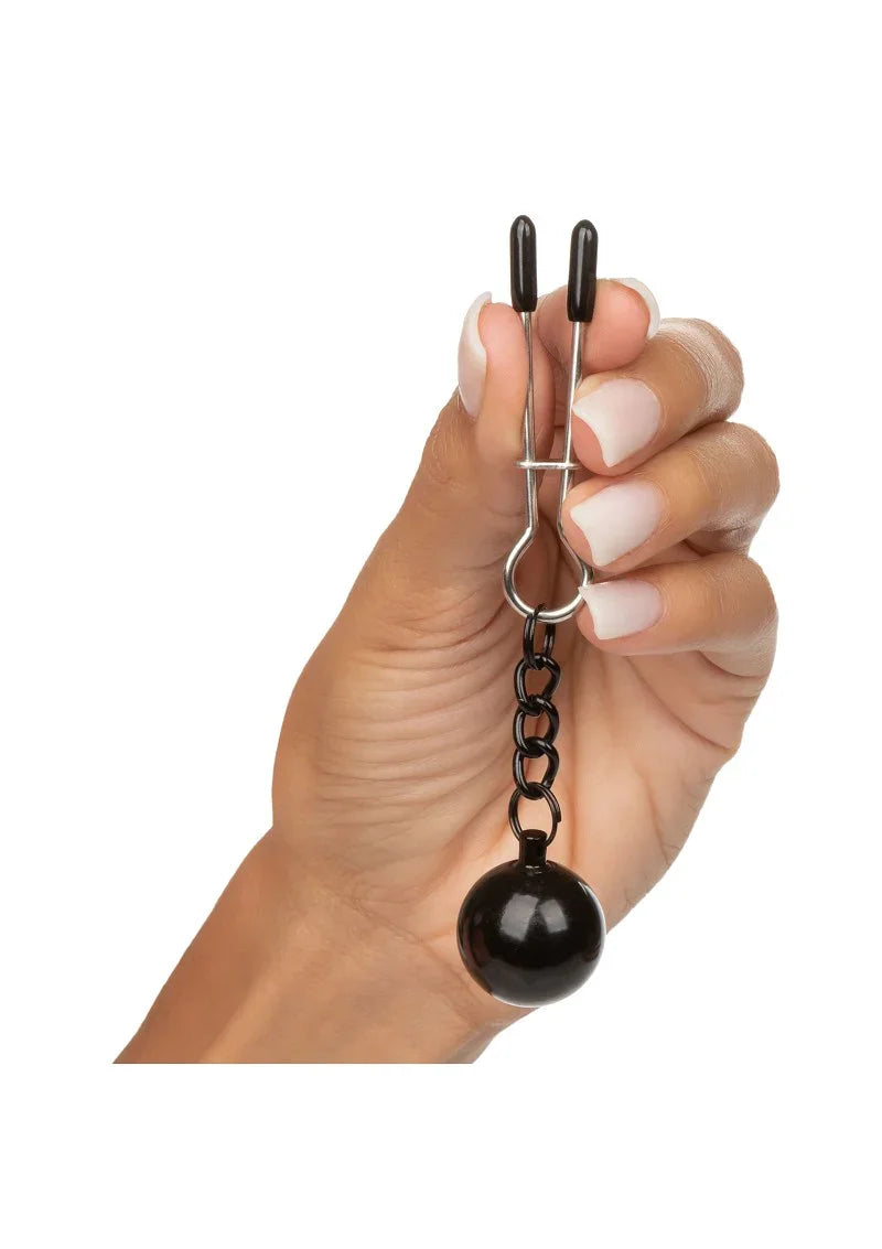 ♀ CalExotics Nipple Grips Verzwaarde pincet tepelklemmen - Happytoys Sexshop: Toys for Feeling Happy & Easy 😊 - Discreet geleverd