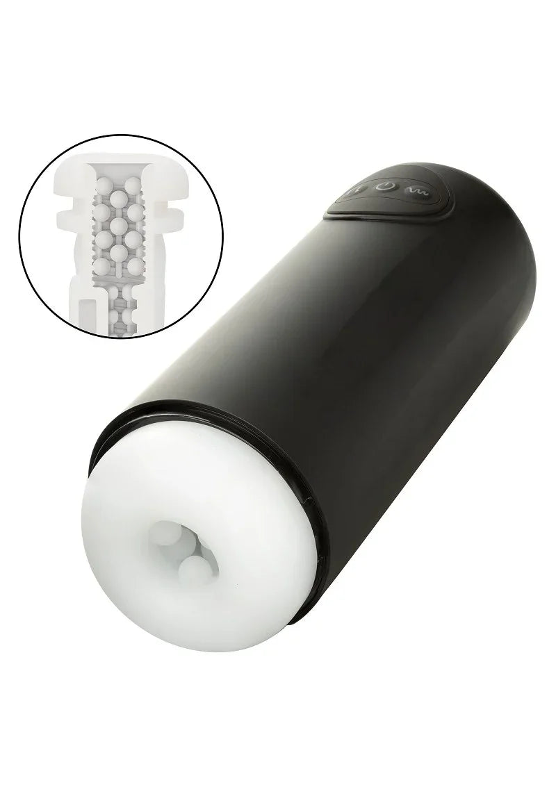 Optimum Power Vibrating and Thrusting Stroker by CalExotics - Happytoys Sexshop: Toys for Feeling Happy & Easy 😊 - Discreet geleverd