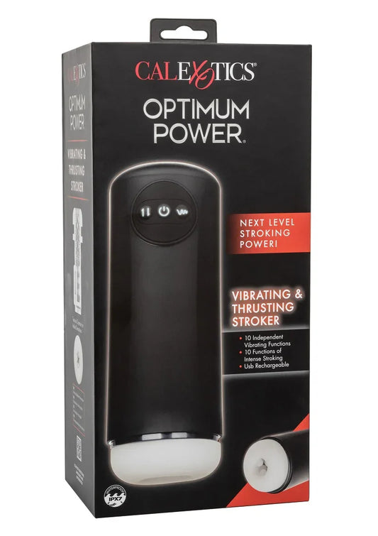 Optimum Power Vibrating and Thrusting Stroker by CalExotics - Happytoys Sexshop: Toys for Feeling Happy & Easy š - Discreet geleverd