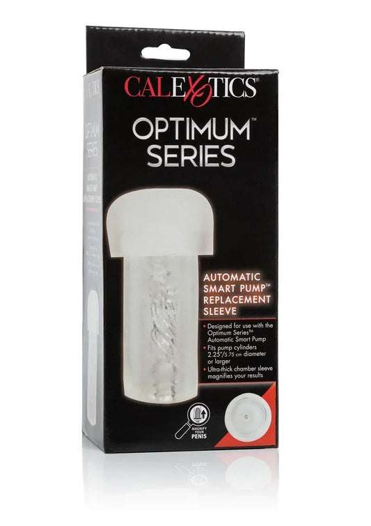 Optimum Series Automatic Smart Pump Replacement Sleeve by CalExotics - Happytoys Sexshop: online sex shop for Feeling Happy & Easy 😊 - Discreet geleverd
