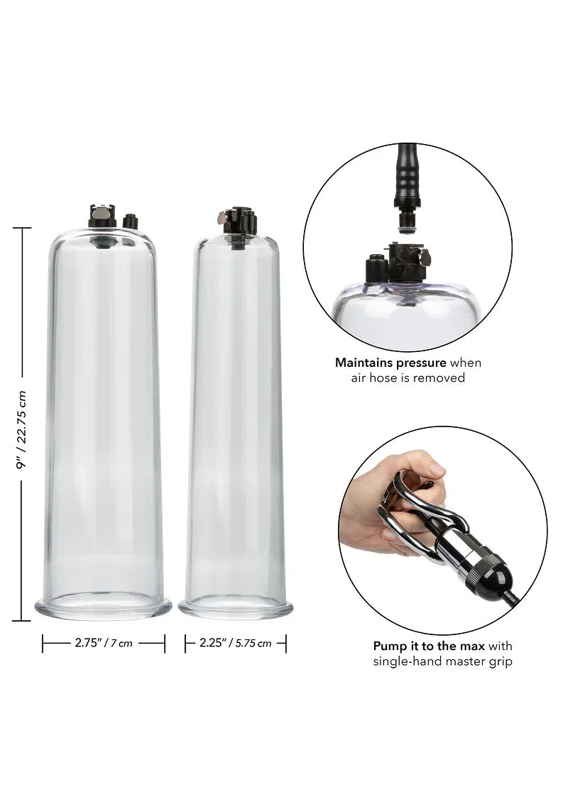 Optimum Series Maximum Results Pump Set by Calexotics - Happytoys Sexshop: Toys for Feeling Happy & Easy 😊 - Discreet geleverd