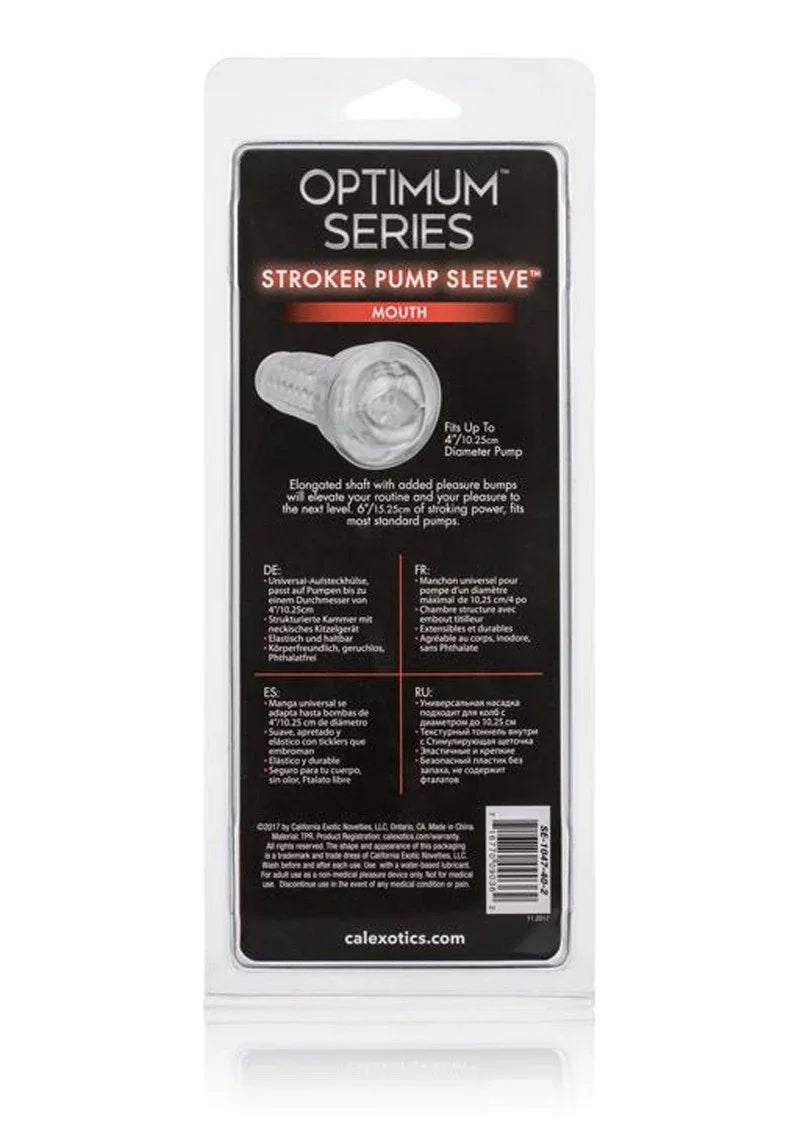 ♂ CalExotics Optimum Series Stroker Pump Sleeve Mouth @ Happytoys Sexshop: Toys for Feeling Happy & Easy 😊
