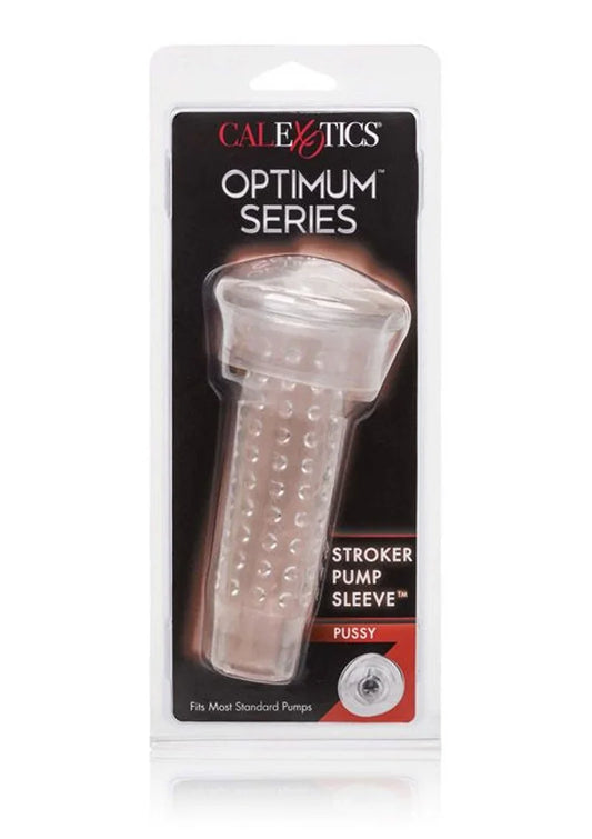 Optimum Series Stroker Pump Sleeve Pussy by CalExotics - Happytoys Sexshop: Toys for Feeling Happy & Easy 😊 - Discreet geleverd