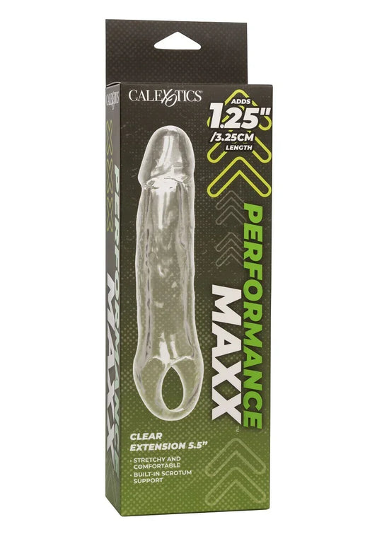 CalExoticsPerformanceMaxxClearExtension5.5_2 @ Happytoys Sexshop: online sex shop for Feeling Happy & Easy 😊 the erotic store owned by a woman