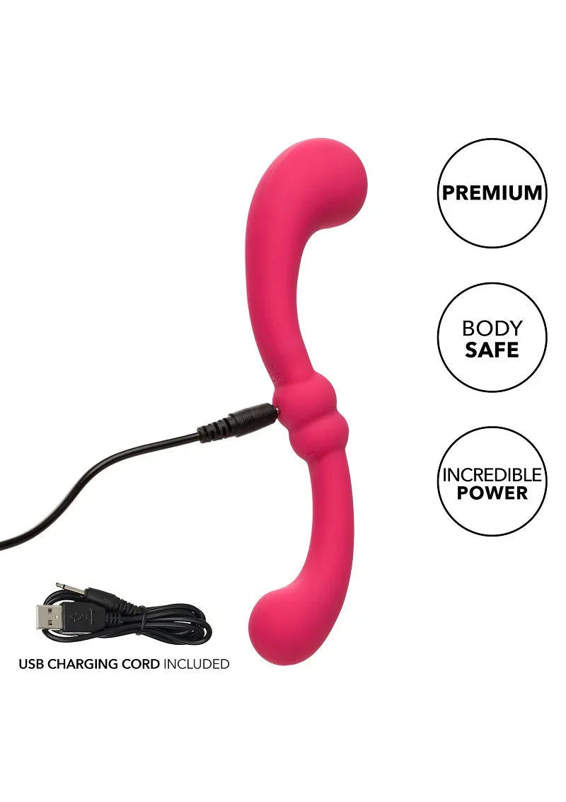 Pretty Little Wands Curvy vibrator by CalExotics - Happytoys Sexshop: Toys for Feeling Happy & Easy 😊 - Discreet geleverd